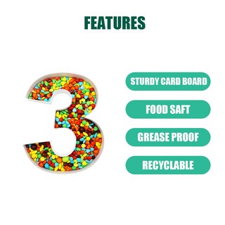 Foto 3 | Foto 3 | Bandeja Para Servir Con Número De Cartón Rellenable Qrqr De 12 2 Pulgadas - Venta Internacional.