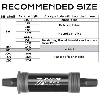 Foto 4 | Foto 4 | Soporte Inferior Bucklos Bike Square Taper 68/80/90/100/110/120 Mm - Venta Internacional.