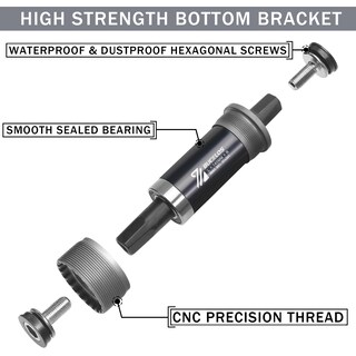 Foto 2 | Foto 2 | Soporte Inferior Bucklos Bike Square Taper 68/80/90/100/110/120 Mm - Venta Internacional.