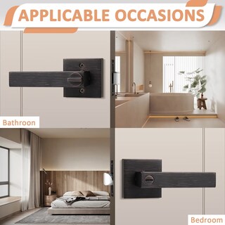 Foto 5 | Foto 5 | Palanca De Puerta Probrico De Bronce Frotado Con Aceite Para Dormitorio O Baño Privacidad - Venta Internacional.