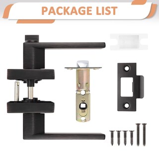 Foto 7 | Foto 7 | Palanca De Puerta Probrico De Bronce Frotado Con Aceite Para Dormitorio O Baño Privacidad - Venta Internacional.