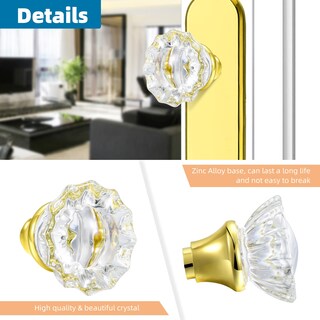 Foto 4 | Foto 4 | Set De Repuesto Para Pomos De Puerta De Vidrio Newliplace Vintage Crystal - Venta Internacional.