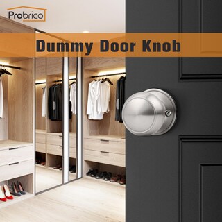 Foto 2 | Foto 2 | Pomo De Puerta Probrico Bola Única De Níquel Cepillado Paquete De 8 - Venta Internacional.