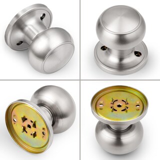 Foto 5 | Foto 5 | Pomo De Puerta Probrico Bola Única De Níquel Cepillado Paquete De 8 - Venta Internacional.