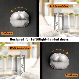 Foto 6 | Foto 6 | Pomo De Puerta Probrico Bola Única De Níquel Cepillado Paquete De 8 - Venta Internacional.