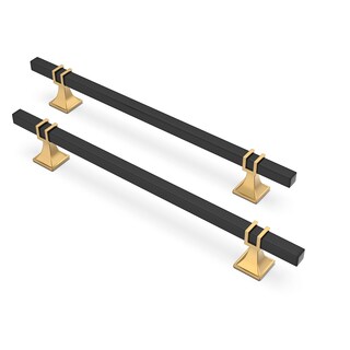 Foto 1 | Foto 1 | Cabinet Pulls Lepatape Paquete De 10 Unidades Centros Con Orificios De 192 Mm Negros Y Dorados - Venta Internacional.