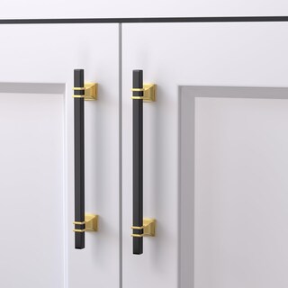 Foto 5 | Foto 5 | Cabinet Pulls Lepatape Paquete De 10 Unidades Centros Con Orificios De 192 Mm Negros Y Dorados - Venta Internacional.