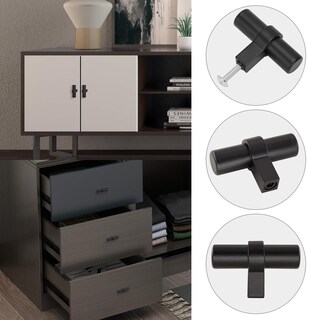 Foto 3 | Foto 3 | Pomos De Armario De Acero Inoxidable Negro Color Dorado Cálido 30 Unidades - Venta Internacional.