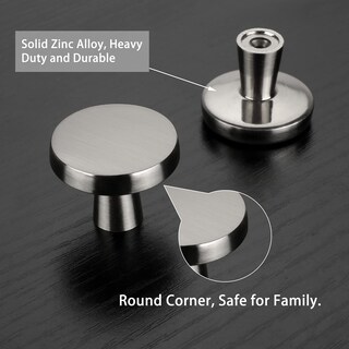 Foto 3 | Foto 3 | Pomos De Gabinete Homdiy De Aleación De Níquel Y Zinc Cepillado Paquete De 25 - Venta Internacional.