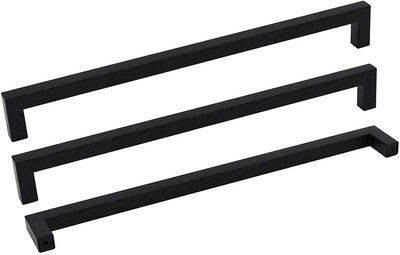 Foto 1 | Foto 1 | Tiradores De Gabinete Goldenwarm Lsj12bk458 Negros Con Agujero Central De 458 Mm - Venta Internacional.