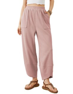 Foto 1 | Foto 1 | Pantalones Anchos Xiaoxuemeng Pink Para Mujer Talla Xl - Venta Internacional.
