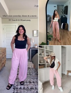 Foto 2 | Foto 2 | Pantalones Anchos Xiaoxuemeng Pink Para Mujer Talla Xl - Venta Internacional.