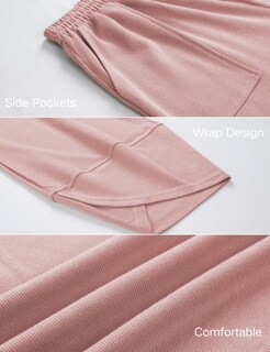 Foto 4 | Foto 4 | Pantalones Anchos Xiaoxuemeng Pink Para Mujer Talla Xl - Venta Internacional.