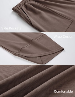 Foto 4 | Foto 4 | Pantalones Anchos Xiaoxuemeng Coffee Para Mujer  Talla Xl - Venta Internacional.