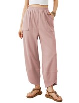 Pantalones Anchos Xiaoxuemeng  Cintura Elástica Casual Con Bolsillos - Venta Internacional.