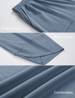Foto 4 | Foto 4 | Pantalones Anchos Xiaoxuemeng Dustyblue Para Mujer Talla L - Venta Internacional.
