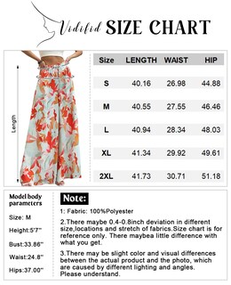 Foto 6 | Foto 6 | Pantalones Anchos Con Estampado De Flores De Color Naranja Vidificado Para Mujer - Venta Internacional.