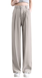 Foto 1 | Foto 1 | Pantalones De Vestir Betusline De Pierna Ancha Largos Y Rectos Para Mujer Gris Claro - Venta Internacional.