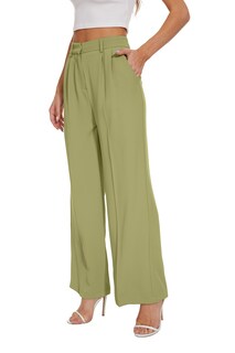 Foto 5 | Foto 5 | Pantalones Anchos Funyyzo Pantalones De Negocios De Cintura Alta Para Mujer - Venta Internacional.