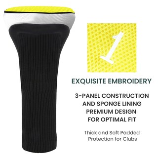 Foto 5 | Foto 5 | Juego De Fundas Para Cabezales De Palos De Golf Finger Ten Para Palos De Madera (amarillo) - Venta Internacional.