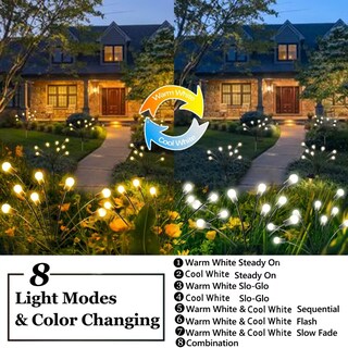 Foto 2 | Foto 2 | Luces Solares Para Jardín Albelt Paquete De 6 Unidades 48 Led Que Cambian De Color - Venta Internacional.