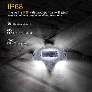 Foto 3 | Foto 3 | Luces Solares Para Terraza Lateral Entrada Muelle Led Paquete De 4 Color Blanco - Venta Internacional.