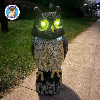 Foto 4 | Foto 4 | Owlería Solar Owl Guard Con Detector De Movimiento Para Decoración De Jardín - Venta Internacional.