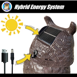 Foto 5 | Foto 5 | Owlería Solar Owl Guard Con Detector De Movimiento Para Decoración De Jardín - Venta Internacional.