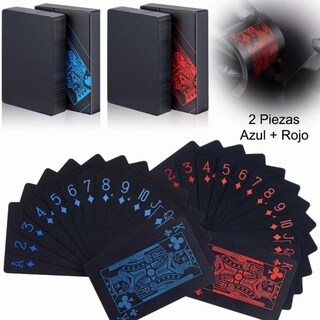 Foto 5 | Foto 5 | Juego De Cartas Barajas 2 Cartas Españolas Azules Y Rojas - Venta Internacional.