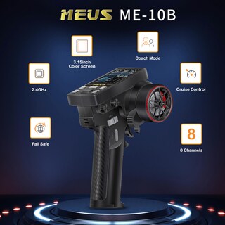 Foto 2 | Foto 2 | Transmisor Rc Meus Racing Me-10b 8 Canales 2.4 Ghz Con Receptor - Venta Internacional.