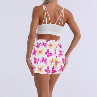 Foto 6 | Foto 6 | Pantalones Cortos De Pijama Cinvik Boxer Para Mujer Con Estampado De Mariposas Rosa - Venta Internacional.