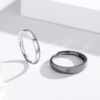 Foto 2 | Foto 2 | Anillo Love Illusion Sol Y Luna Ajustable En Plata Negra 925 - Venta Internacional.