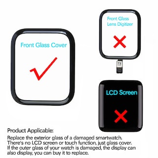 Foto 3 | Foto 3 | Kit De Reparación De Repuesto Para La Cubierta De Cristal De La Pantalla Para Apple Watch 2/3 - Venta Internacional.