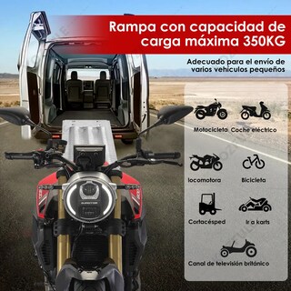 Foto 2 | Foto 2 | Rampas Para Motocicleta Aleación Acero 195cm Carga 350kg. Eo Safe Imports Esi-21808 Blanco