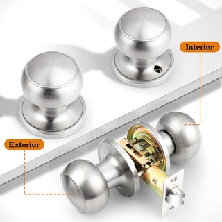 Foto 3 | Foto 3 | Pomo De Puerta Probrico Para Armario Interior Níquel Cepillado Paquete De 3 - Venta Internacional.