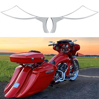 Foto 2 | Foto 2 | Espejos De Moto Con Forma De Murciélago Cromados De Buen Ajuste Para Harley - Venta Internacional.