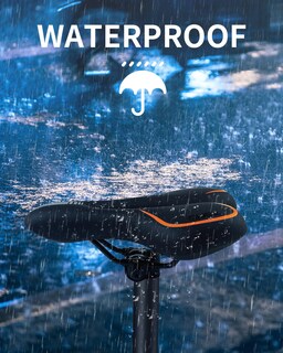 Foto 6 | Foto 6 | Sillín De Bicicleta Msdada Gel Para Hombre Y Mujer Impermeable Naranja - Venta Internacional.