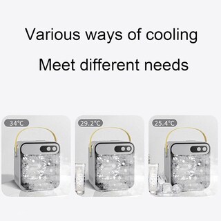 Foto 3 | Foto 3 | Aire Acondicionado Usb Con Miniventilador Humidificador Móvil 2 En 1 - Venta Internacional.