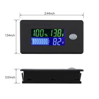 Foto 3 | Foto 3 | Monitor De Capacidad De Batería Drok 10-100 V Para 12 V 24 V 48 V X2 - Venta Internacional.