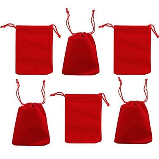 Foto 1 | Foto 1 | Bolsas De Tela De Terciopelo Para Joyas Bolsas Con Cordón 50 Unidades Shukii - Venta Internacional.