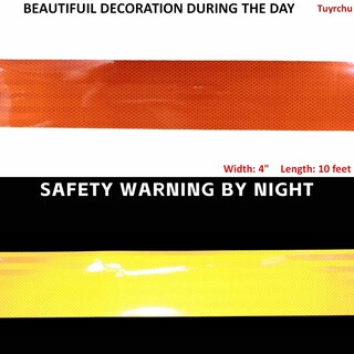 Foto 3 | Foto 3 | Cinta Reflectante Impermeable Naranja De 10 Cm X 3 M - Venta Internacional.