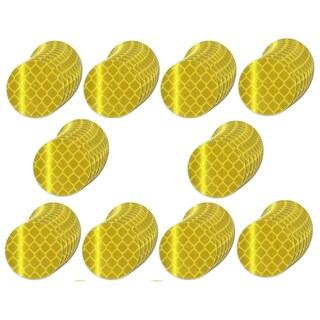 Foto 1 | Foto 1 | Pegatinas Reflectantes Tuyrchu Amarillas De 2 54 Cm De Diámetro Redondas (100) - Venta Internacional.