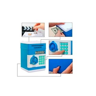 Foto 2 | Foto 2 | Caja Fuerte Electrónica Alcorcia Number Bank Toy Blue - Venta Internacional.
