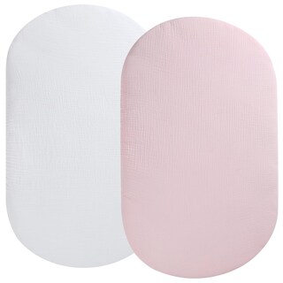 Foto 1 | Foto 1 | Cuna Fadacudan De Muselina De Algodón Uppababy  Paquete De 2 Unidades  Color Blanco Y Rosa - Venta Internacional.