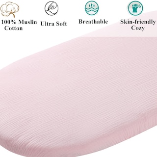 Foto 3 | Foto 3 | Cuna Fadacudan De Muselina De Algodón Uppababy  Paquete De 2 Unidades  Color Blanco Y Rosa - Venta Internacional.