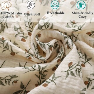 Foto 4 | Foto 4 | Cuna De Muselina Fadacudan Para Cama Ronbei  Paquete De 2 - Venta Internacional.