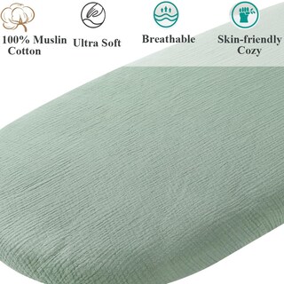 Foto 3 | Foto 3 | Sábana De Capazo Fadacudan Muselina Y Algodón Graco Sense2snooze Paquete De 2 - Venta Internacional.