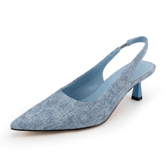 Foto 1 | Foto 1 | Zapatos Heelchic Para Mujer  Destalonados  Gatito  Tacones Vaqueros  Azul 8 - Venta Internacional.