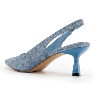 Foto 5 | Foto 5 | Zapatos Heelchic Para Mujer  Destalonados  Gatito  Tacones Vaqueros  Azul 8 - Venta Internacional.
