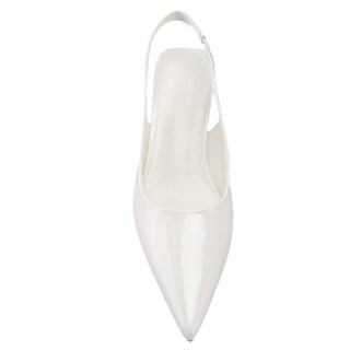 Foto 6 | Foto 6 | Zapatos Heelchic Con Tacón Metálico Para Mujer Talla 11 Destalonados Color Blanco - Venta Internacional.